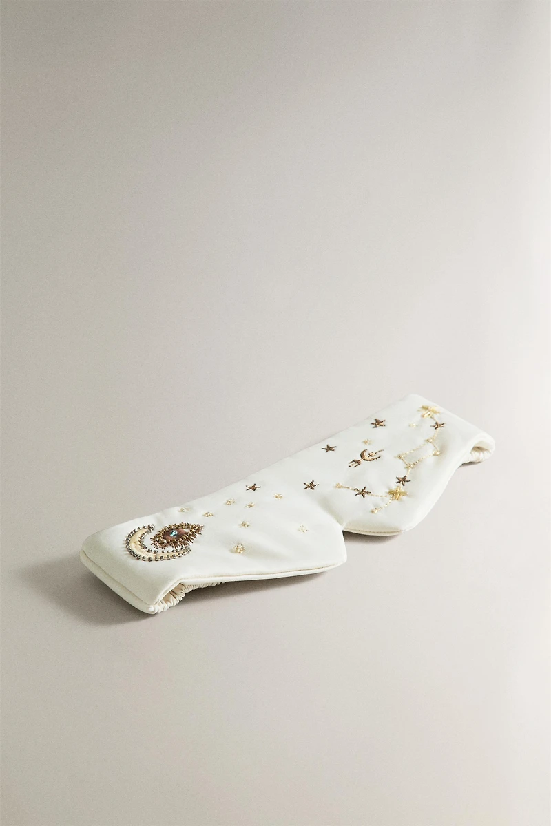 EMBROIDERED EYE MASK | MARISA BERENSON