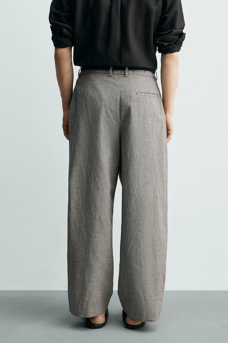 RELAXED FIT LINEN - COTTON PANTS