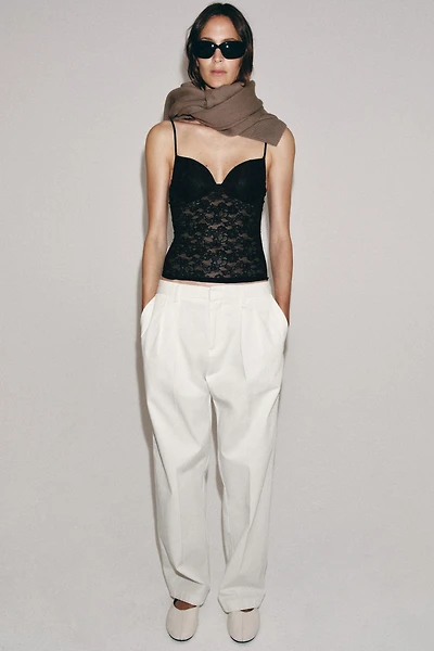 LACE STRAP TOP