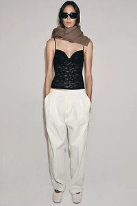 LACE STRAP TOP