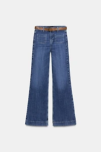 Z1975 FLARE HIGH WAIST JEANS WITH BELT
