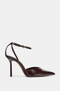 STRAPPY PATENT FINISH SLINGBACK SHOES