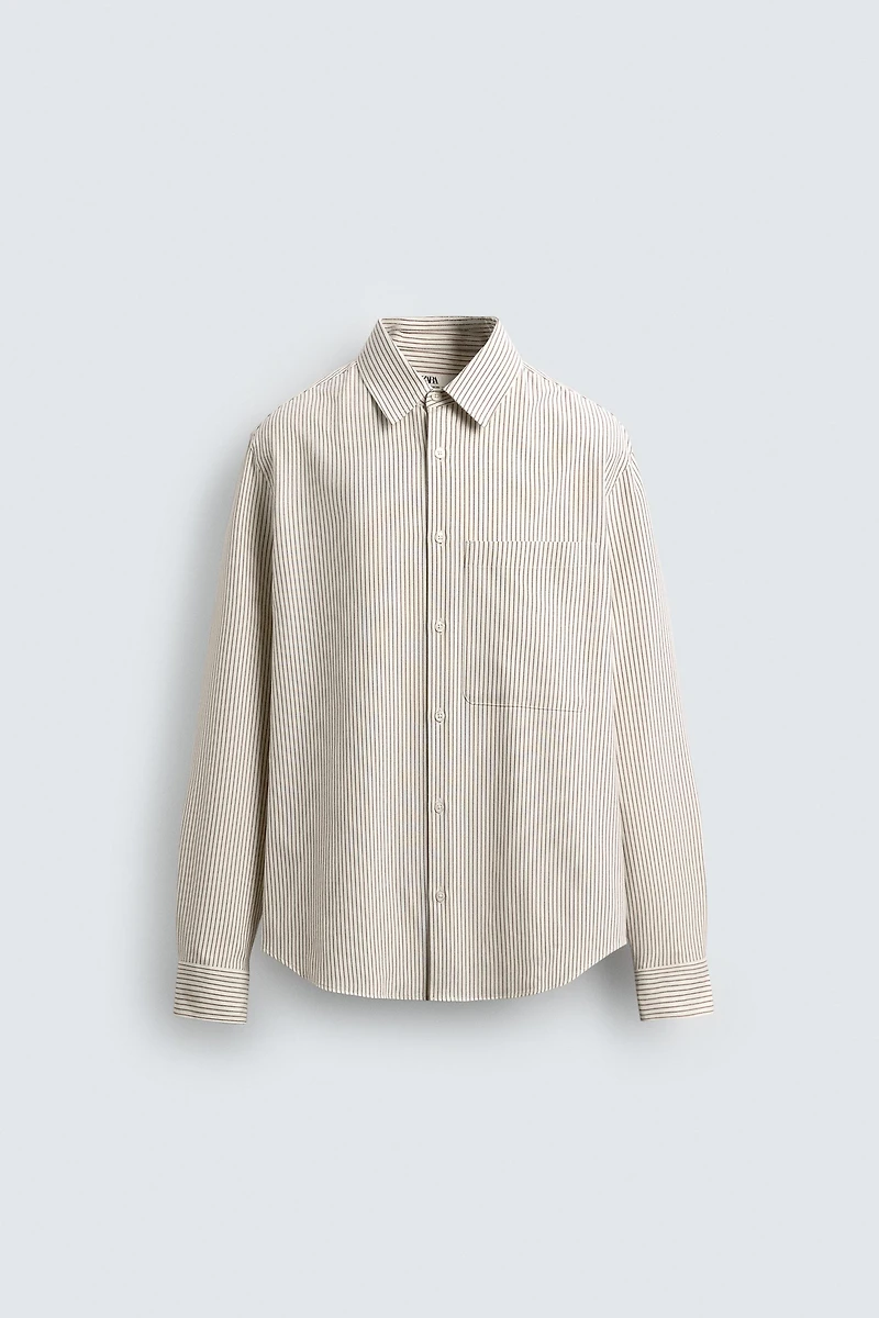 CHEMISE STRUCTURÉE OXFORD À RAYURES