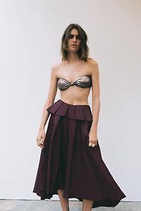 VOLUMINOUS MIDI SKIRT
