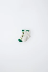 TWO-PACK OF PALM TREE SHORT SOCKS
