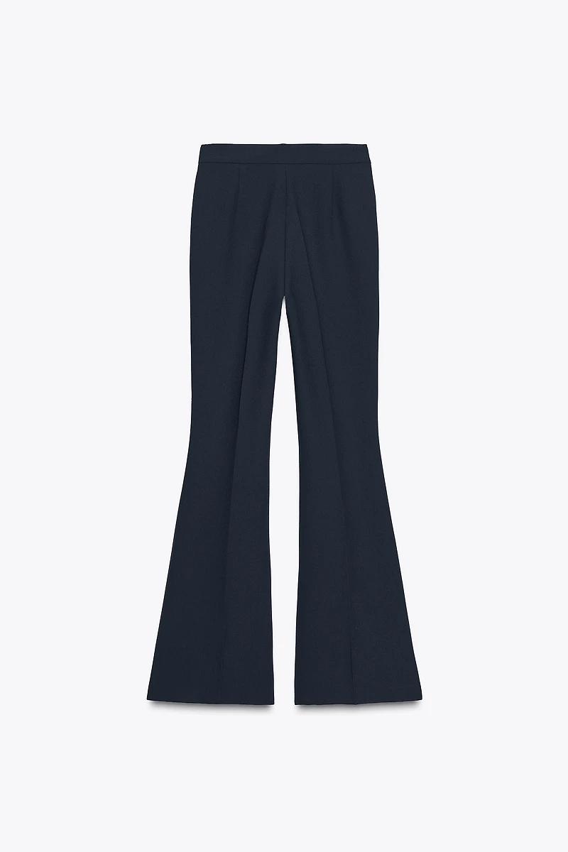 BUCKLED FLARE PANTS