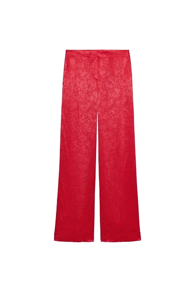 JACQUARD STRAIGHT LEG PANTS