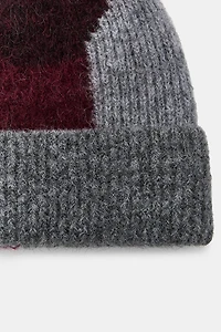 PRINTED KNIT BEANIE
