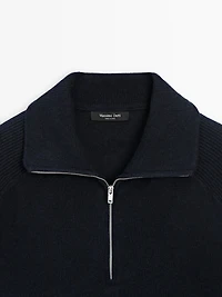 Pull en maille à col camionneur
