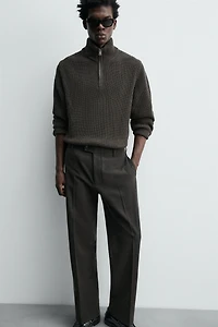 PANTALON REGULAR FIT EN FLANELLE