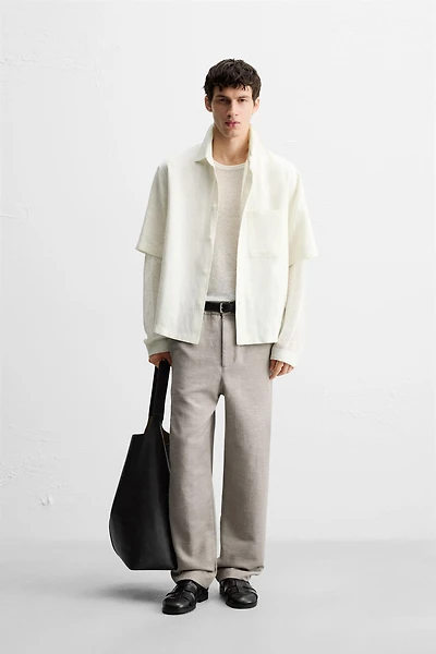 PANTALON REGULAR FIT STRUCTURÉ