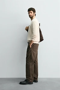 REGULAR FIT WAFFLE JUMPER