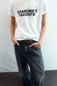 FRONT TEXT T-SHIRT