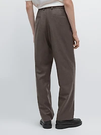 Pantalon flanelle 100 % laine