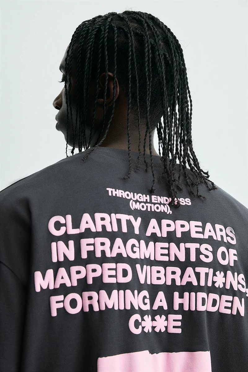 RUBBERIZED PRINT T-SHIRT
