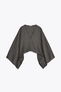 ASYMMETRIC CAPE KIMONO
