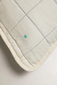 CHECK AND DOT THROW PILLOW COVER