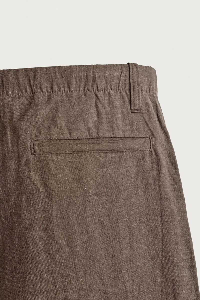 100% LINEN RELAXED FIT PANTS