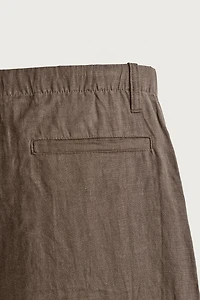 100% LINEN RELAXED FIT PANTS