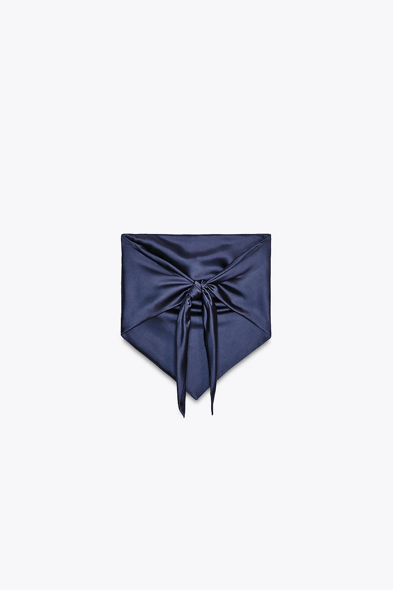 TOP FOULARD SATINÉ