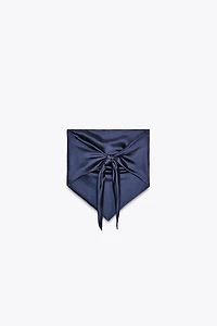 TOP FOULARD SATINÉ