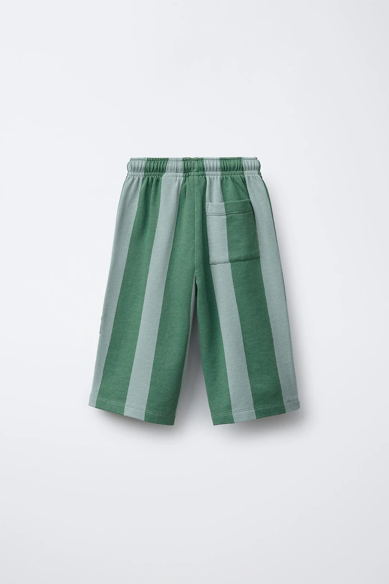 STRIPED PLUSH CULOTTES