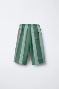 STRIPED PLUSH CULOTTES