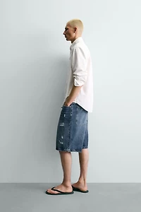 BAGGY FIT DENIM SHORTS