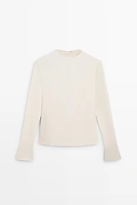 Long sleeve top with back detail
