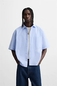 STRIPED TEXT SHIRT