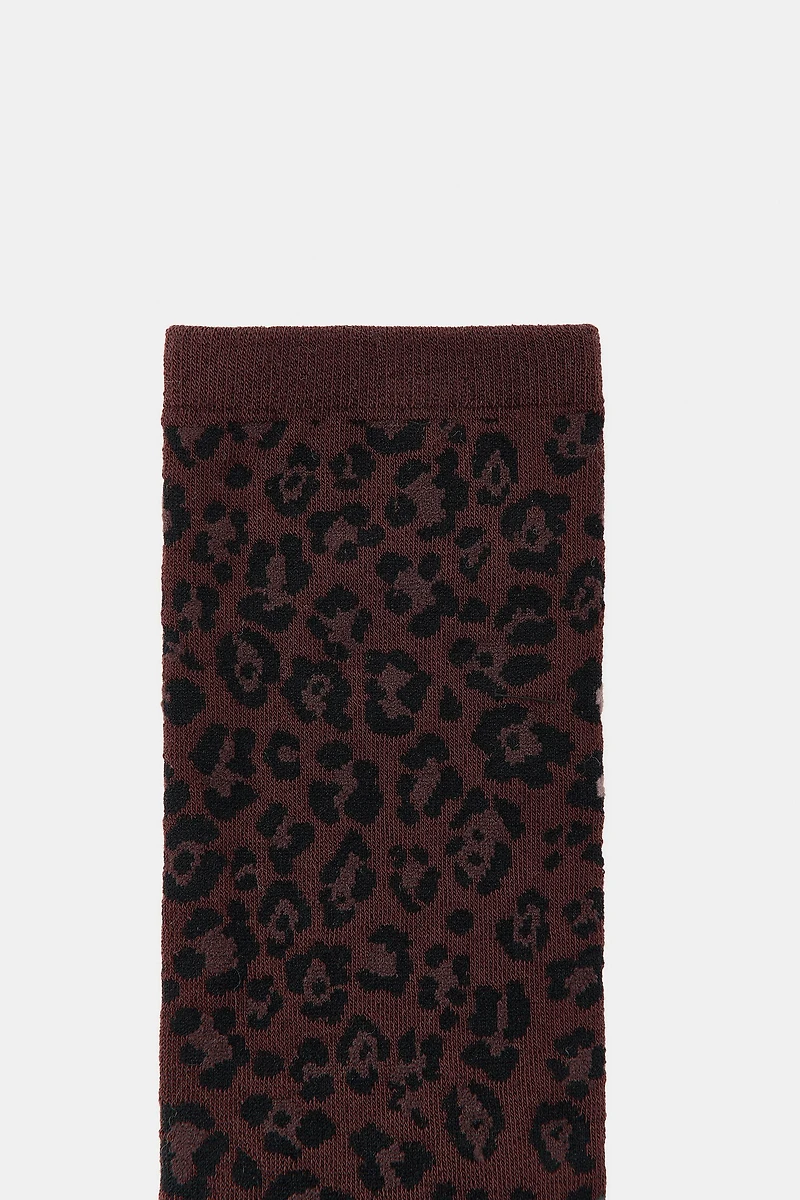 ANIMAL PRINT JACQUARD SOCKS