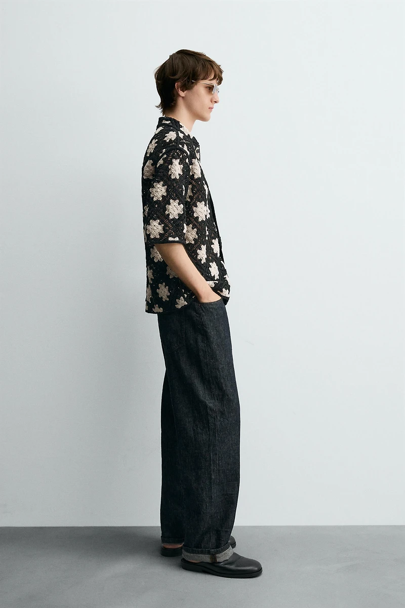 CROCHET TEXTURED SHIRT