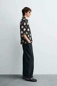 CROCHET TEXTURED SHIRT