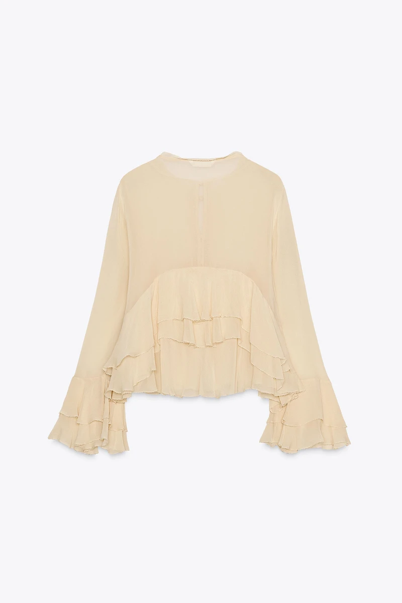 ZW COLLECTION RUFFLED SHIRT