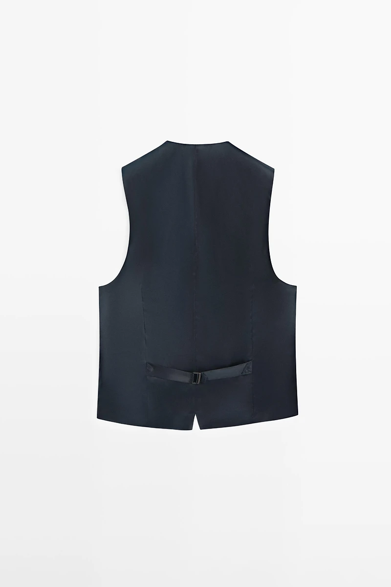Cool wool suit waistcoat