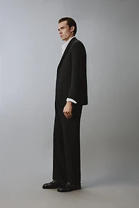 100% WOOL TEXTURED SUIT JACKET