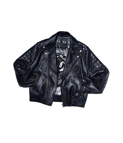 BLOUSON DE MOTARD EN CUIR CRAIG MCDEAN