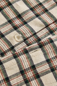 CHILDREN’S CHECK FLANNEL CHRISTMAS DUVET COVER