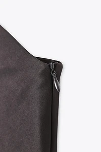 ROBE COURTE ASYMÉTRIQUE FOULARD
