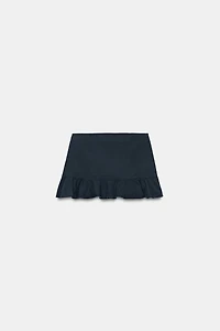 POCKET RUFFLE MINI SKIRT