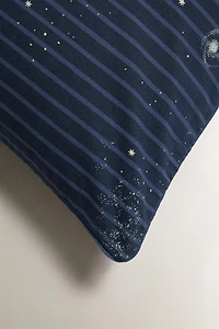 KIDS' SPACE STRIPE PILLOWCASE