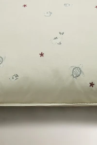 CHILDREN’S SEA PRINT PILLOWCASE