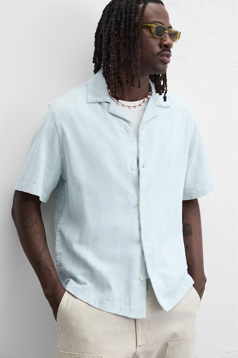 JACQUARD STRIPED SHIRT