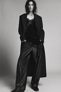 BALLOON FAUX LEATHER PANTS ZW COLLECTION