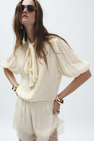 ZW COLLECTION LACE SHORT JUMPSUIT