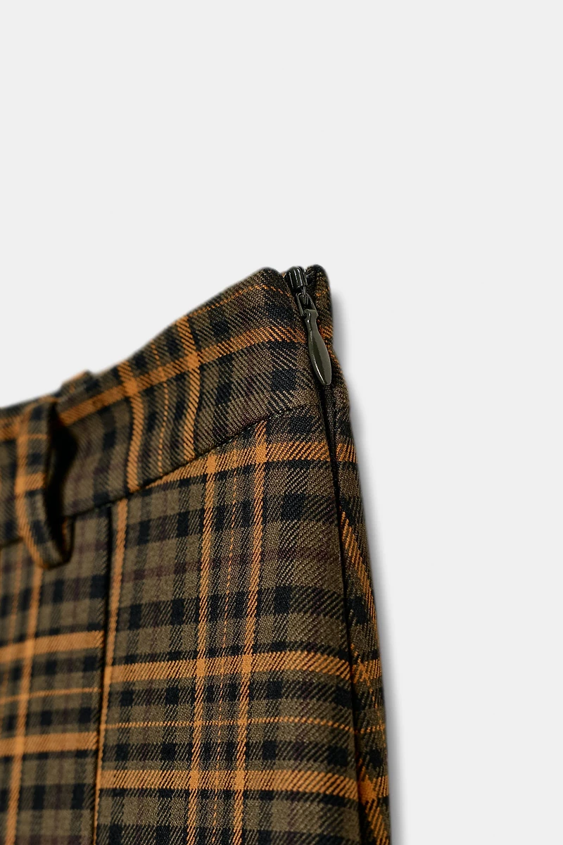 ZW COLLECTION PLAID MIDI SKIRT