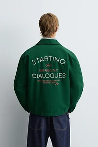 EMBROIDERED ZIP-UP JACKET