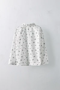 AGES 6-10/LIMITED EDITION FLORAL POPLIN SHIRT