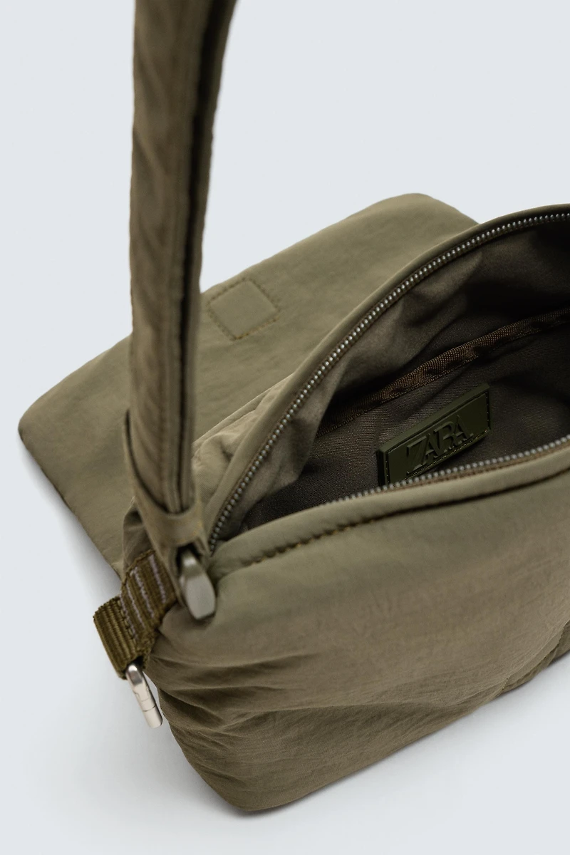 NYLON FLAP CROSSBODY BAG