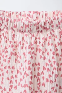 HEART TEXTURE PANTS